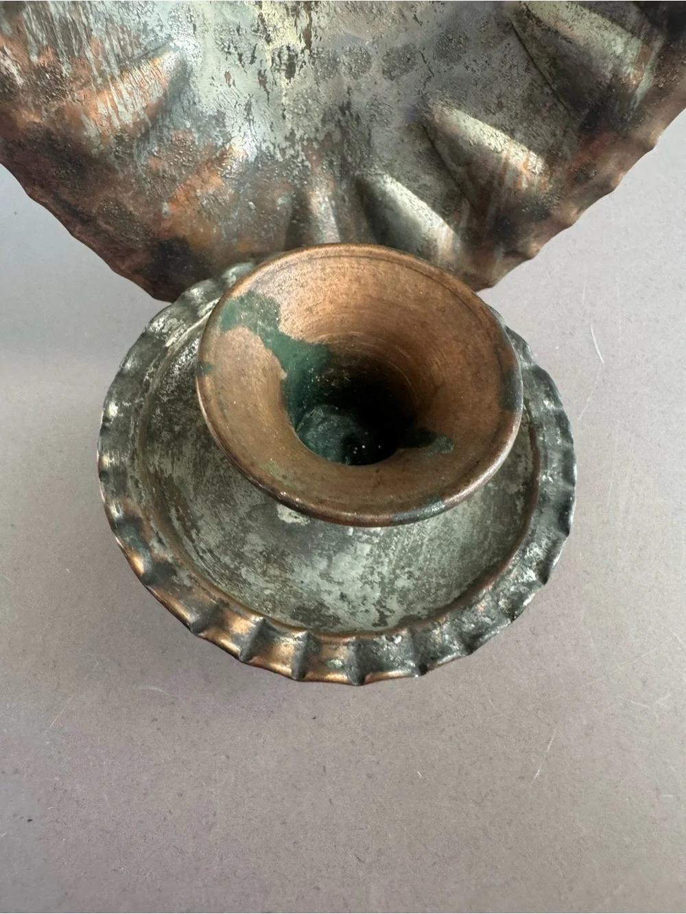 Antique-Style Arab Hammered Decorative Candle Holder